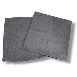 Set of 2 Woven Muted Purple 16" Pillow Cover Zip Closure